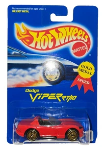 1991 Hot Wheels Dodge Viper RT/10 #210 Gold Medal Speed Red Diecast - Picture 1 of 6