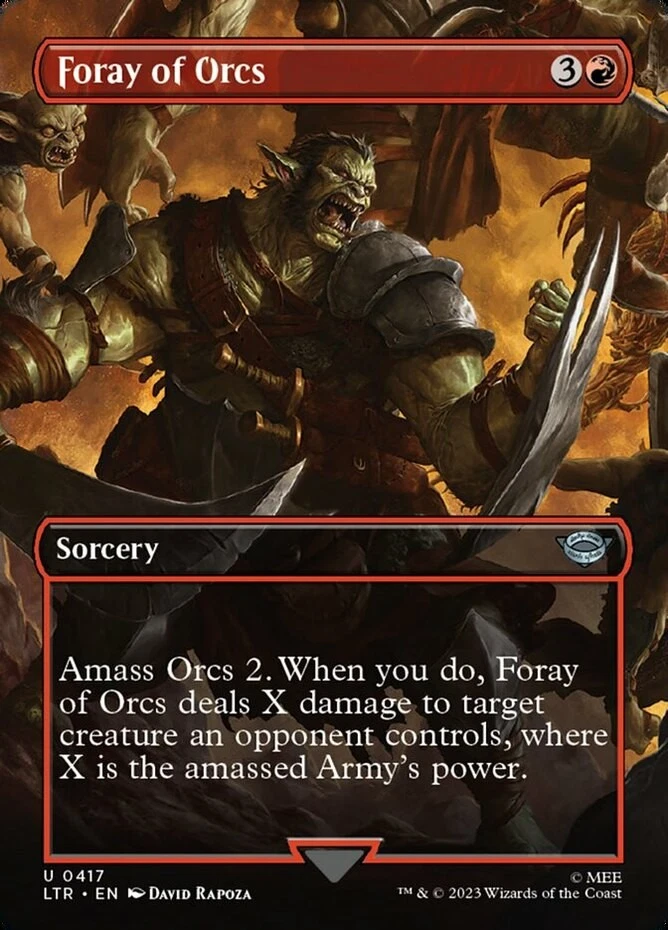 x1 Foray of Orcs - Borderless - Lord of the Rings - NM - MTG - Image 1 of 1