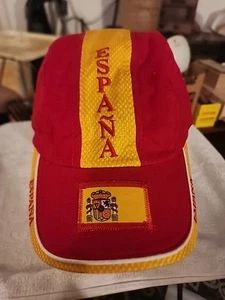 Cappello Berretto España Spagna Robin Ruth Giallo Rosso Regolabile - Foto 1 di 4