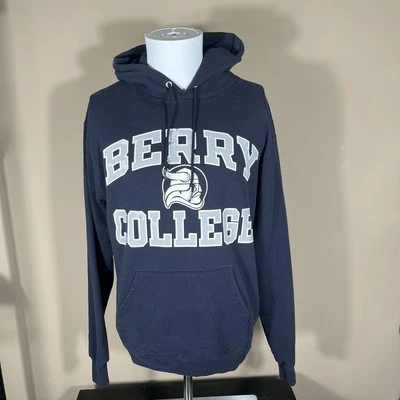 Champion Berry College Sudadera con Capucha Adulto Mediana Azul Bolsillo Cordón Foto 1 de 4