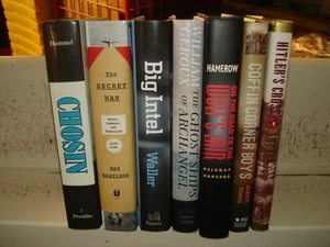 Lot of 7 hardcover military books WWII/Korea/History/hc/dj/Spies/modern + - Imagen 1 de 5