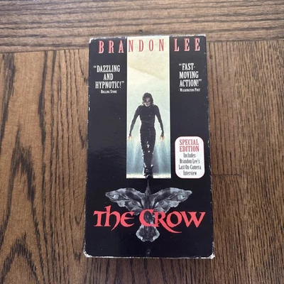The Crow (VHS, 1994, Special Edition) Brandon Lee Rare Last Interview Tested - Image 1 of 4