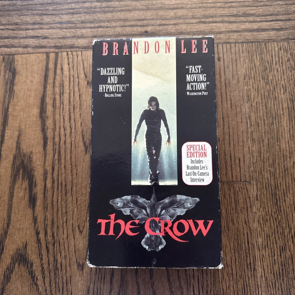 The Crow (VHS, 1994, Special Edition) Brandon Lee Rare Last Interview Tested Foto 1 de 4