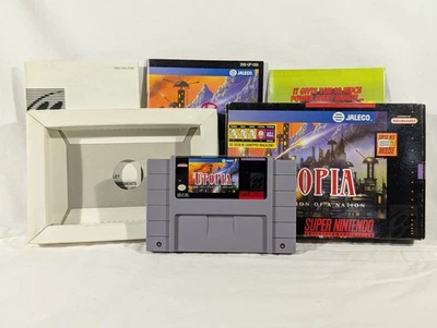 Utopia: Creation of a Nation Super Nintendo SNES CIB Tested Free Shipping - Image 1 of 4