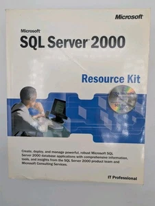 Microsoft SQL Server 2000 Resource Kit w/ CD Database Application Very Good -CS4 - Imagen 1 de 7
