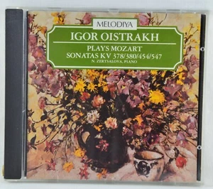 OISTRAKH / MOZART - Sonatas KV 378 / 380 / 454 / 547 - CD Melodiya 1987  - Picture 1 of 3