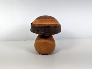 Arte de madera torneada personalizado seta mágica artes rústicas crudas de 4 pulgadas de diámetro - Imagen 1 de 7