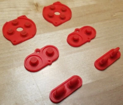 *4 FULL SETS* (2 RED & 2 WHITE) Nintendo Game Boy Color RUBBER CONDUCTIVE PADS  - Image 1 of 3