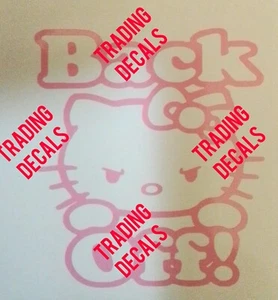 Calcomanía de vinilo para coche Hello Kitty, ¡RETROCEDIDA! - Imagen 1 de 5