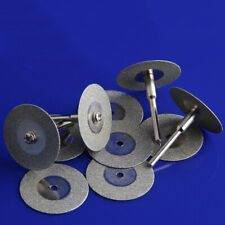 10×16-60mm Diamond Cutting off Disc Saw Blade 100# Cutter Wheel Rotary+2 Mandrel