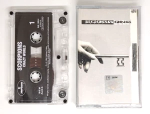 SCORPIONS - "CRAZY WORLD" - K7, MC, Tape, Audio Cassette [1990, RE] - Imagen 1 de 5