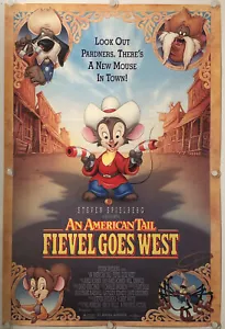 AN AMERICAN TAIL: FIEVEL GOES WEST Original One Sheet Movie Poster - 1991 - Picture 1 of 6
