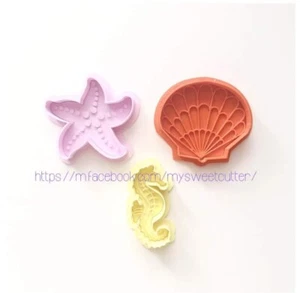 Estate Mare Conchiglia Stella Marina Cavalluccio Formina Biscotti Cookie Cutter - Imagen 1 de 1
