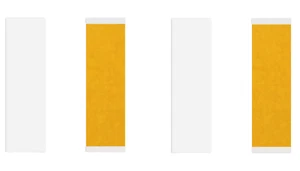Walker Brown Liner Cloth Straight 1" Strips Hairpiece Poly Wigs System -72 Piece - Picture 1 of 7