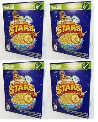 4 x Nestlé Honey Stars Cereales Desayuno Comida Snack Hecho con Grano Integral 17 g. Foto 1 de 4