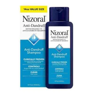 Nizoral Anti-Dandruff Shampoo - 14oz Value Size - Silicone Oil Free Fresh Scent - Picture 1 of 5