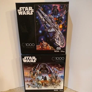 Set 2 Star Wars Buffalo Disney je 1000 Teile Puzzle über 26x19 NEU  - Bild 1 von 7