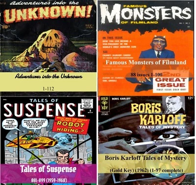 4 DVD ROMS  Tales of Mystery, Famous Monsters, Tales of Suspense, Adventures  - Image 1 of 4
