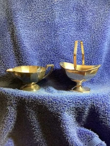 Vintage Benedict Silversmiths, Creamer And Sugar Bowls, EPNSBMM… - Picture 1 of 10