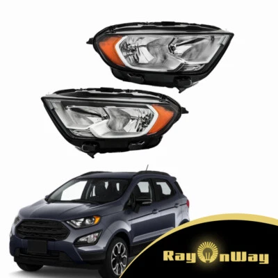 Par de faros halógenos sin proyector para Ford EcoSport 2018 2019 2020-2022 Foto 1 de 4