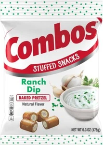Combos Ranch Dip Flavored Pretzel Bites, Crunchy Snack 6.3 oz Peg Bag (1 Bag) - Picture 1 of 1