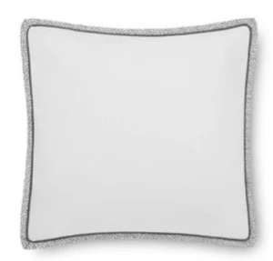 Laundry By Shelli Segal ONE Euro Sham Berkeley Gray Black 26" x 26" New - Picture 1 of 5