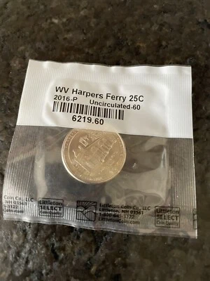 2016P Harpers Ferry West Virginia Quarter Uncirculated in sealed plastic - Image 1 of 2