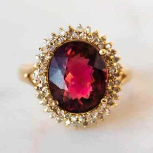Handmade 925 Sterling Silver Ring Garnet Stone January Birthstone Ring For Women - Picture 1 of 5