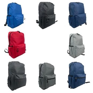 Zaino base unisex grande da viaggio scuola borsa a tracolla zaino borsa - Foto 1 di 25