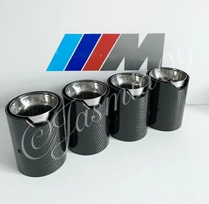 BMW MPE M PERFORMANCE CARBON EXHAUST TIPS M2 F87 M3 F80 M4 F82 M5 F10 M6 F06 F12 - Picture 1 of 4