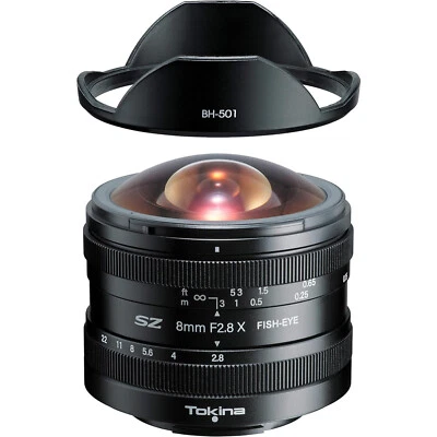 Tokina SZ 8mm F2.8 Fisheye MF Lens for Fuji X Mount Camera - Image 1 of 4
