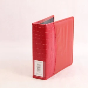 Ultra Pro Red Alligator Spine 2 D Ring CD Disc DVD Binder Album Case - Picture 1 of 5