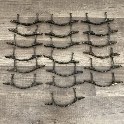 19 Vintage Drawer Pulls Handle Hammered Brass MCM Screws 3" CENTER Amerock? READ - Image 1 of 4