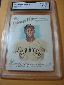 ROBERTO CLEMENTE PIRATES  2014 ALLEN & GINTER'S # 234 GRADED 10  L@@@K - Picture 1 of 1