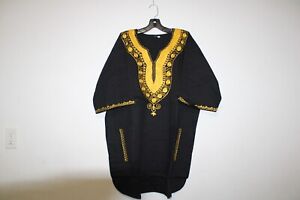 African clothing for men-Dashiki m-5X black