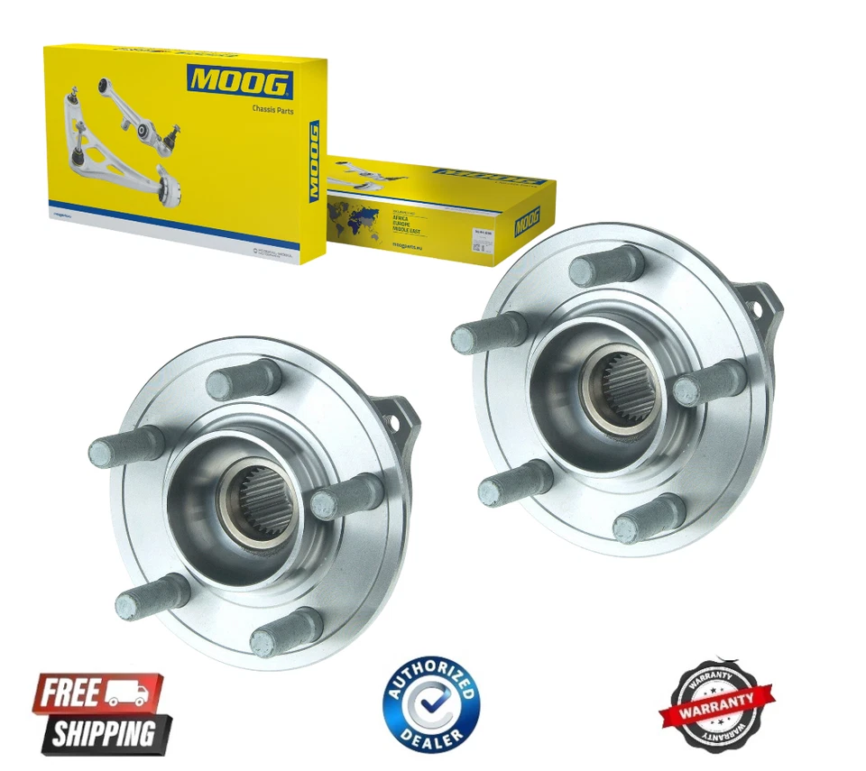 Par de bujes y cojinetes de rueda delantera MOOG para Dodge Charger Challenger Magnum 300 AWD Foto 1 de 1