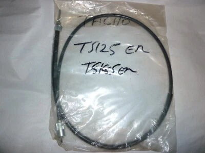 SUZUKI TS125X,  DR125, SPEEDO CABLE, 457418, 980mm LONG, SQ/FORK ENDS, 11mm CAPS - Image 1 of 3