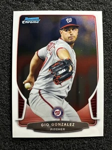 GIO GONZALEZ #198 2013 Bowman Chrome QTY Washington Nationals - Picture 1 of 3