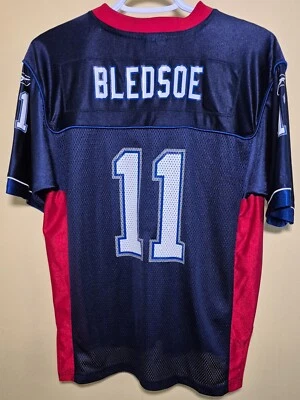 Camiseta de fútbol americano juvenil Buffalo Bills Drew BLEDSOE Reebok NFL L 14-16 Foto 1 de 4