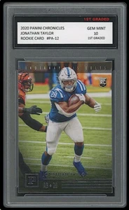 Jonathan Taylor 2020 Panini Chronicles 10 primer grado tarjeta de novato de la NFL PA-12 Colts - Imagen 1 de 1