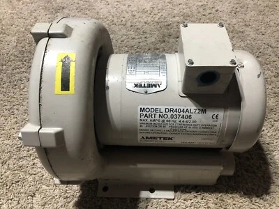 Ametek Regenerative Blower DR404AL72M Part No. 037406 - Image 1 of 4