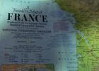 Die National Geographic Magazine Karte von Frankreich 1971