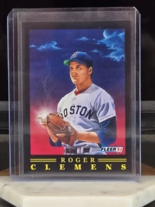 Tarjeta de béisbol 1991 Fleer Provissions Roger Clemens #9 MLB Boston Red Sox casi nueva+ - Imagen 1 de 2