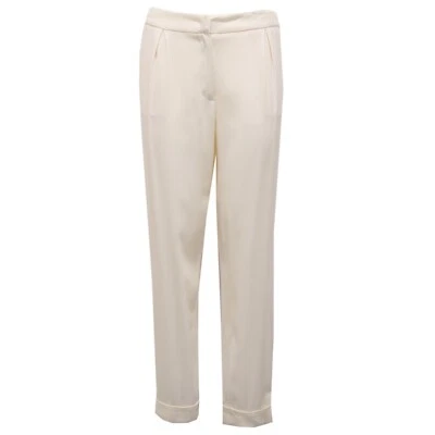 4996K Pantalone Donna FABIANA FILIPPI Pantalón Blanco Mujer Foto 1 de 4