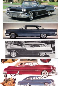 50 LOT Vintage 50er Jahre Pontiac Autos, schöne verschiedene Zeitschriften & Buchklammern - Bild 1 von 7