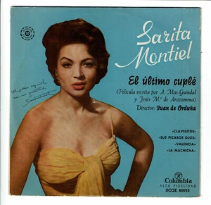 Sarita MONTIEL Vinyle 45T EP EL ULTIMO CUPLE - VALENCIA Espagne COLUMBIA 80055 - Picture 1 of 3