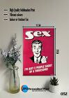Sex - Funny Sign  15cm x 20cm Aluminium Wall Art