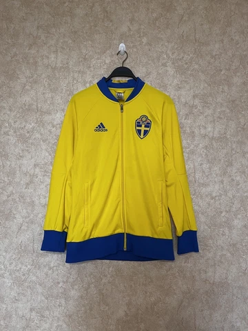 SWEDEN 2016 FOOTBALL SOCCER TRACK JACKET ADIDAS AI4509 Medium MEN YELLOW Cover