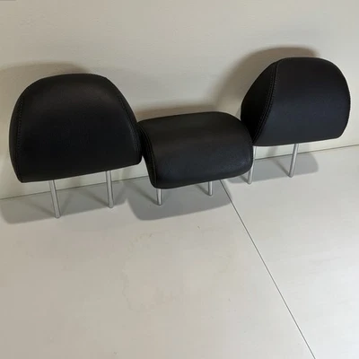 2013-2017 Hyundai Elantra GT Rear Headrest Set of 3 Leather Black - Image 1 of 4