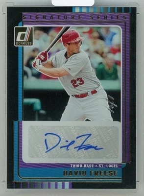 David Freese 2025 帕尼尼 Donruss 签名系列签名黑色 #SG-DFR 1/1 — 第 1/2 张图片